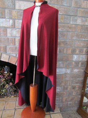 RED COSTUME CAPE + 2 PAIRS of MATCHING PANTS, HALLOWEEN, TRICK-OR-TREATING